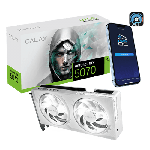 VGA GALAX RTX 5070 1-CLICK OC 12GB GDDR7 /192BIT/WHITE