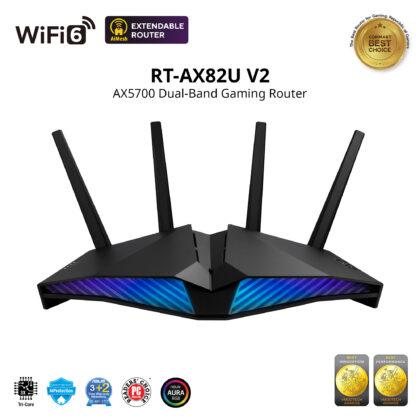 ROUTER ASUS Dual Band AX-5400 RT-AX82U V2 WiFi6